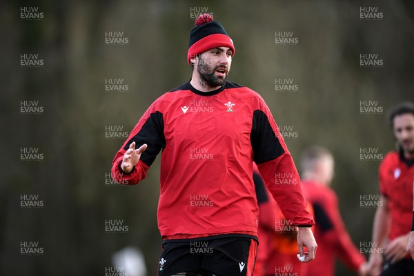 110321 - Wales Rugby Training - Cory Hill during training
