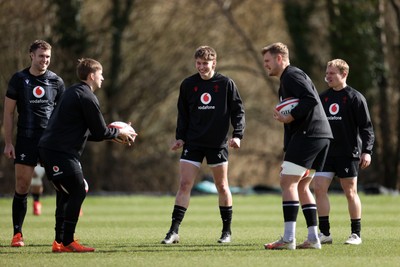 110325 - Wales Rugby Training ahead of their 6 Nations game against England on Saturday - Ellis Mee during training