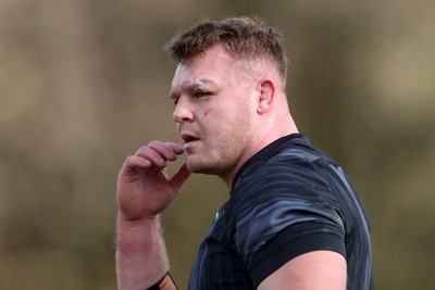 110325 - Wales Rugby Training ahead of their 6 Nations game against England on Saturday - Dewi Lake during training