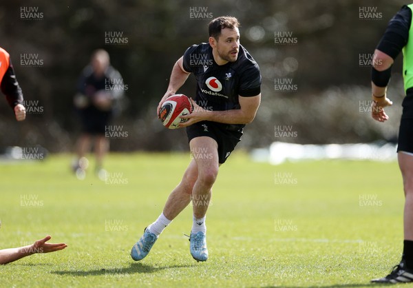 110325 - Wales Rugby Training ahead of their 6 Nations game against England on Saturday - Tomos Williams during training