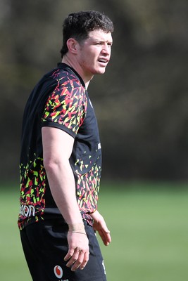 110326 - Wales Rugby Training - James Botham during training ahead of the upcoming Six Nations match against Italy
