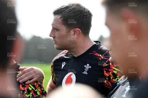 110326 - Wales Rugby Training - Ben Carter during training ahead of the upcoming Six Nations match against Italy
