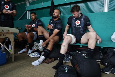 110625 - Wales Rugby Training - Taulupe Faletau, Josh Macleod and James Ratti