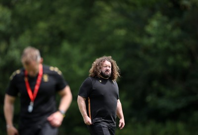 110625 - Wales Rugby Training - Adam Jones, Scrum Coach during training