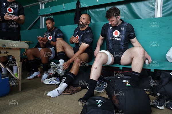 110625 - Wales Rugby Training - Taulupe Faletau, Josh Macleod and James Ratti
