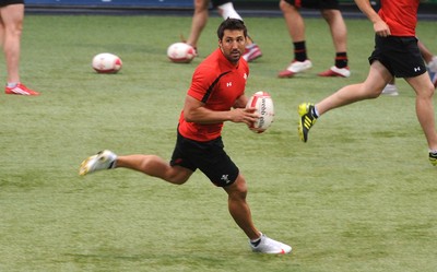 11.08.11 - Wales Rugby Training - Gavin Henson during training. 