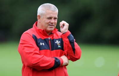 11.08.11 - Wales Rugby Training - Head Coach Warren Gatland during training. 