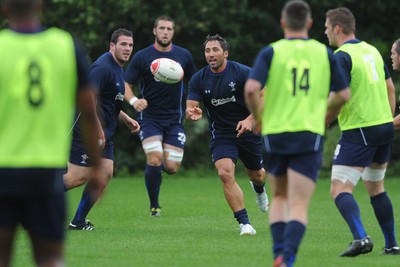 11.08.11 - Wales Rugby Training - Gavin Henson during training. 