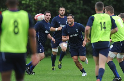 11.08.11 - Wales Rugby Training - Gavin Henson during training. 