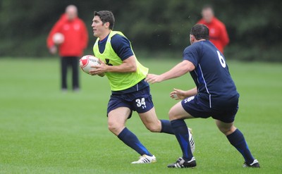 11.08.11 - Wales Rugby Training - James Hook during training. 