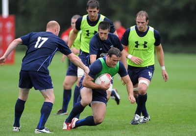 11.08.11 - Wales Rugby Training - Jamie Roberts during training. 