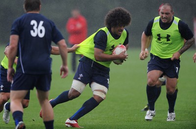 11.08.11 - Wales Rugby Training - Toby Falatau during training. 