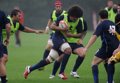 11.08.11 - Wales Rugby Training - Toby Falatau during training. 