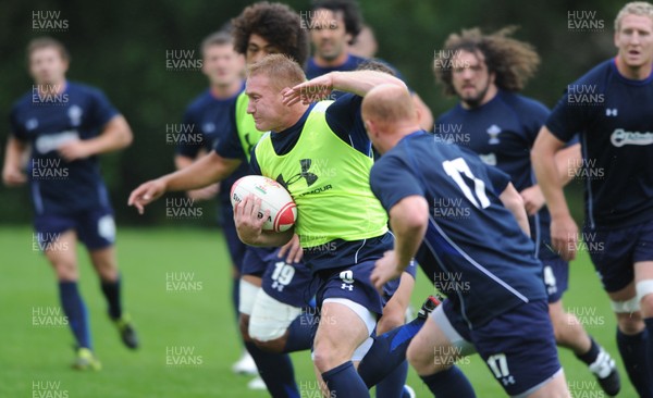 11.08.11 - Wales Rugby Training - Lloyd Burns during training. 