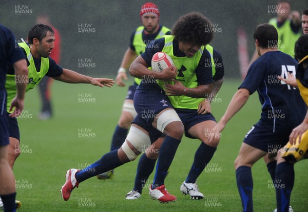 11.08.11 - Wales Rugby Training - Toby Falatau during training. 