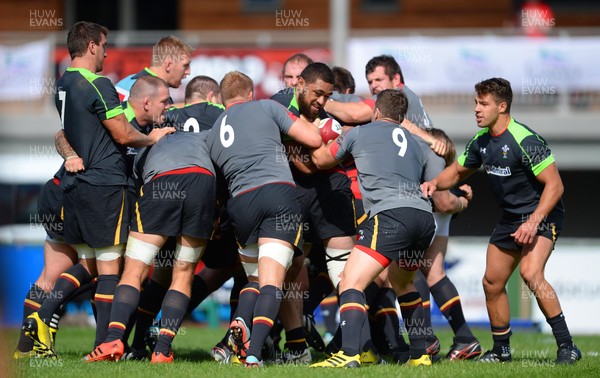 110815 - Wales Rugby Open Training Session -Taulupe Faletau during an open training session