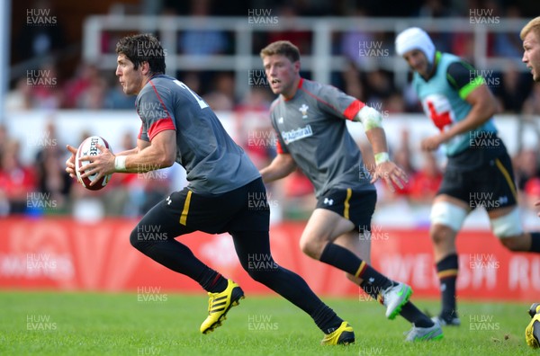 110815 - Wales Rugby Open Training Session -James Hook during an open training session