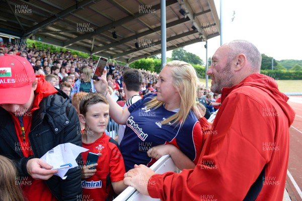 110815 - Wales Rugby Open Training Session -Robin McBryde during an open training session