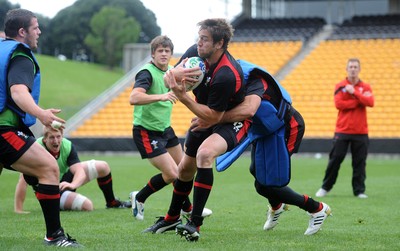 11.10.11 - Wales Rugby Training - Ryan Jones during training. 