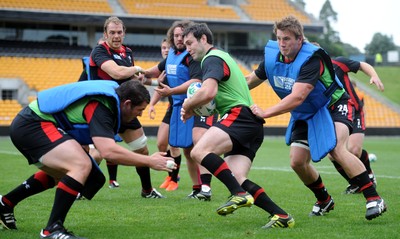 11.10.11 - Wales Rugby Training - Stephen Jones during training. 