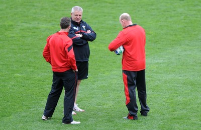 11.10.11 - Wales Rugby Training - Wales head coach Warren Gatland during training. 