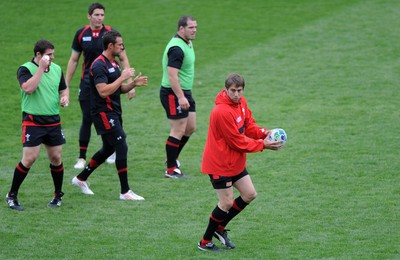 11.10.11 - Wales Rugby Training - Ryan Jones during training. 