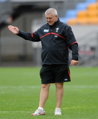 11.10.11 - Wales Rugby Training - Wales head coach Warren Gatland during training. 