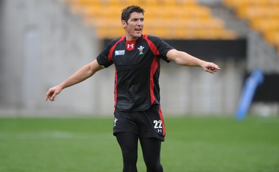 11.10.11 - Wales Rugby Training - James Hook during training. 