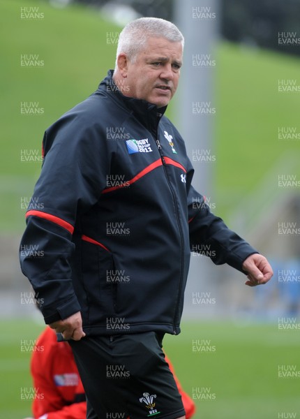 11.10.11 - Wales Rugby Training - Wales head coach Warren Gatland during training. 