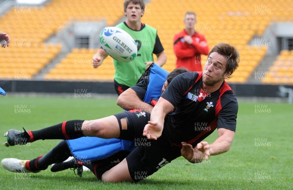 11.10.11 - Wales Rugby Training - Ryan Jones during training. 