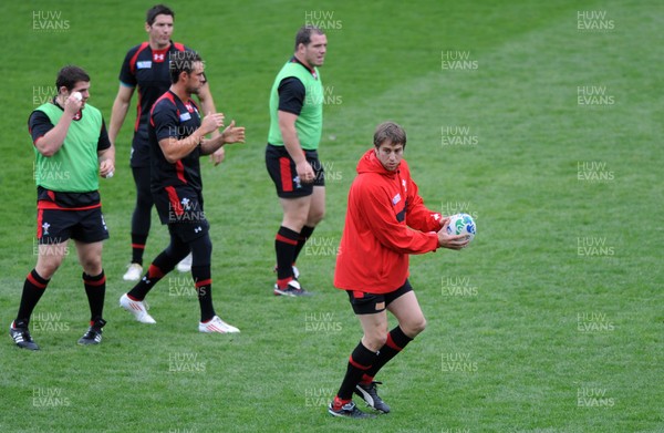 11.10.11 - Wales Rugby Training - Ryan Jones during training. 
