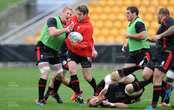 11.10.11 - Wales Rugby Training - Ryan Jones during training. 