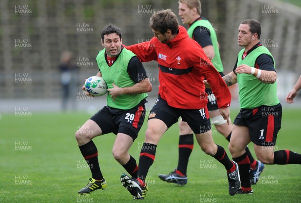 11.10.11 - Wales Rugby Training - Stephen Jones during training. 