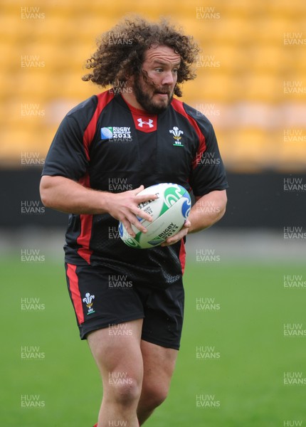 11.10.11 - Wales Rugby Training - Adam Jones during training. 