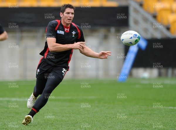 11.10.11 - Wales Rugby Training - James Hook during training. 