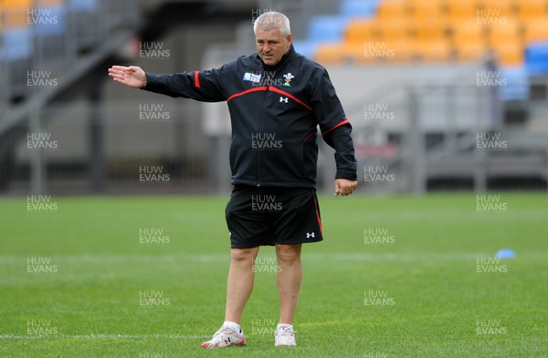 11.10.11 - Wales Rugby Training - Wales head coach Warren Gatland during training. 