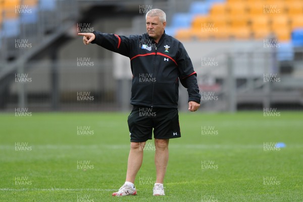 11.10.11 - Wales Rugby Training - Wales head coach Warren Gatland during training. 