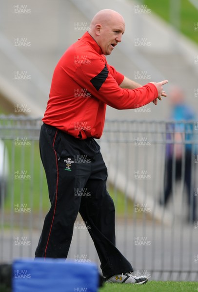 11.10.11 - Wales Rugby Training - Wales defence coach Shaun Edwards during training. 