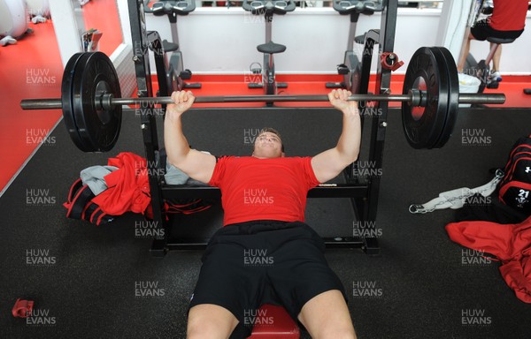 11.10.11 - Wales Rugby Training - Scott Williams during a gym session. 
