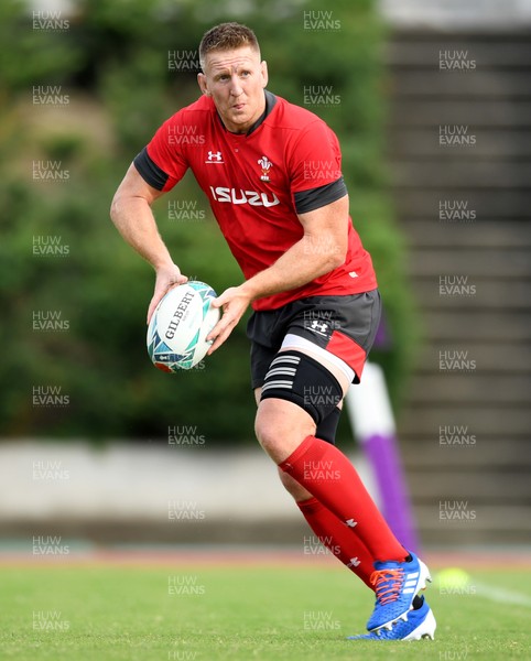 111019 - Wales Rugby Training - Bradley Davies during training