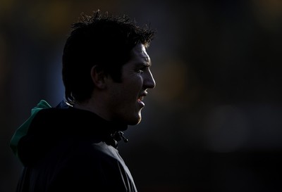 11.11.08 - Wales Rugby Training - James Hook in action during training. 