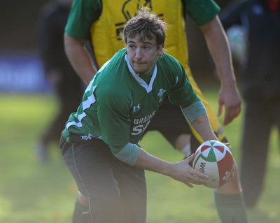 11.11.08 - Wales Rugby Training - Martin Roberts in action during training. 