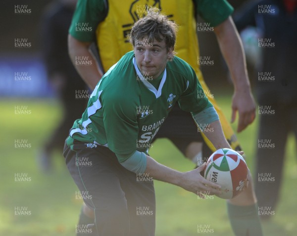 11.11.08 - Wales Rugby Training - Martin Roberts in action during training. 