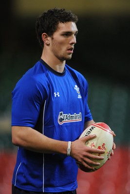 11.11.10 - Wales Rugby Training - George North during training. 