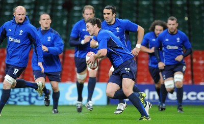 11.11.10 - Wales Rugby Training - George North during training. 
