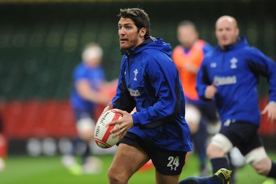11.11.10 - Wales Rugby Training - James Hook during training. 