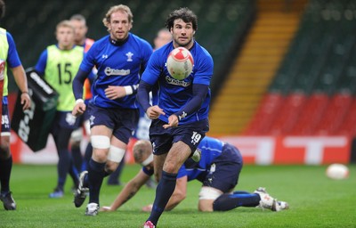 11.11.10 - Wales Rugby Training - Mike Phillips during training. 