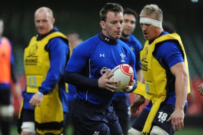 11.11.10 - Wales Rugby Training - Matthew Rees during training. 