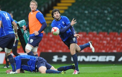 11.11.10 - Wales Rugby Training - Mike Phillips during training. 