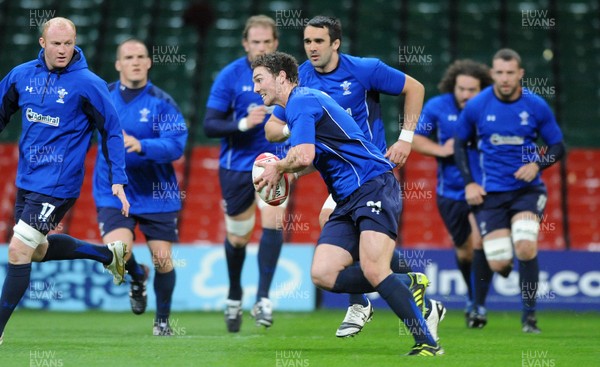 11.11.10 - Wales Rugby Training - George North during training. 